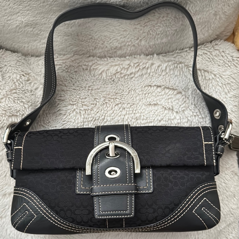 COACH Signature SoHo Buckle Shoulder Bag